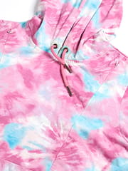 The Mom Store Tie & Dye Maternity Hoodie Dress with Nursing