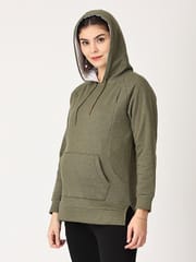 The Mom Store Grass Hopper Maternity Hoodie Sweatshirt with Nursing