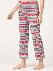 The Mom Store Rudolph Maternity and Nursing Sweatshirt Pajama Set