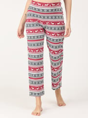 The Mom Store Rudolph Maternity and Nursing Sweatshirt Pajama Set