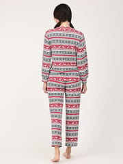 The Mom Store Rudolph Maternity and Nursing Sweatshirt Pajama Set