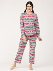 The Mom Store Rudolph Maternity and Nursing Sweatshirt Pajama Set