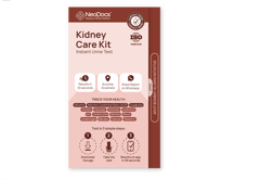 NeoDocs Kidney Care kit  | Instant Urine Test | Track 15 Parameters | Albumin, ACR, Creatinine, Protein, + Other Essential Parameters