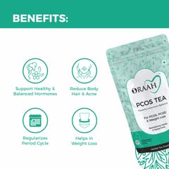 Oraah PCOS PCOD TEA Spearmint Flavour - 50gms