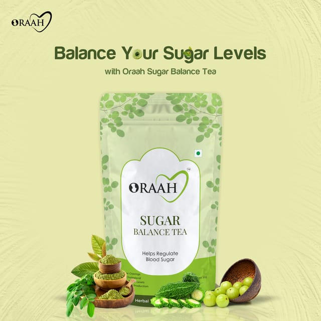 Oraah Sugar Balance Tea for Diabetes, 50gms