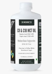 Sharrets C8 C10 MCT Oil 500ml I Gluten Free, No Carbs I BP/USP-NF/Ph Eur