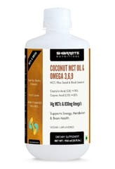 Sharrets Coconut MCT oil with Omega 3 6 9 - Vegan, Gluten Free, 946ml