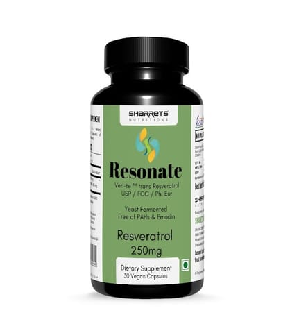 Sharrets Resonate, trans Resveratrol 250mg x 30 Vegan Capsules