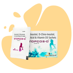 STOPCOS-O  (Myoinositol  Supplement Powder –  Myoinositol 2g, D-  chiroinositol 50 mg,  Folic Acid 200 ug &  Vitamin D3)