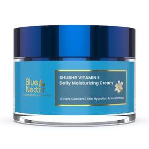 Blue Nectar Ayurvedic anti-aging and Anti Wrinkle Flower Valley Face Cream. No Mineral Oil, No Sulphate, No Parabens (Women, 14 Herbs, 50 g)