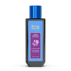 Blue Nectar Shubhr Ayurvedic Body Massage Bio Oil for Stretch Marks, Oil for Scars, Aging & Wrinkled Skin (9 Herbs, 100 ml)