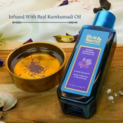 Blue Nectar Shubhr Ayurvedic Body Massage Bio Oil for Stretch Marks, Oil for Scars, Aging & Wrinkled Skin (9 Herbs, 100 ml)