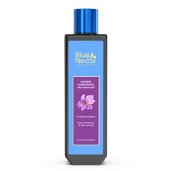 Blue Nectar Shubhr Ayurvedic Body Massage Bio Oil for Stretch Marks, Oil for Scars, Aging & Wrinkled Skin (9 Herbs, 200 ml)