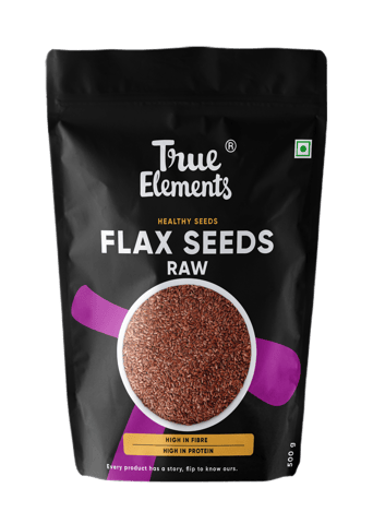 True Elements Raw Flax Seeds 500gm