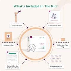 LifeCell At-Home Self-Collection GenesPass Advanced Female Test Kit | Carrier Screening Test for Females| Checks if you carry inherited conditions that could affect your child | At-Home Saliva Collection Kit | Easy to Use, Convenient, Private & Safe.