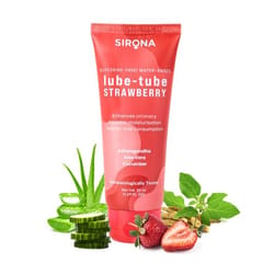 Sirona Glycerine Free Natural Strawberry Lubricant Gel for Men & Women  50 ml