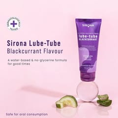 Sirona Glycerine Free Natural Black Current Lubricant Gel for Men & Women  50 ml