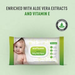 BodyGuard Premium Baby Wet Wipes with Aloe Vera & Vitamin E, No Alcohol & Paraben Free Pack of 10 - 72 Wipes Each