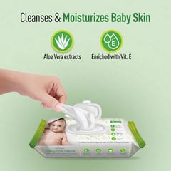 BodyGuard Premium Baby Wet Wipes with Aloe Vera & Vitamin E, No Alcohol & Paraben Free Pack of 10 - 72 Wipes Each