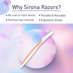 Sirona Eyebrow Razor Pack of 3 - Orange