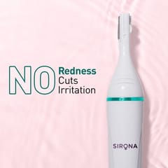 Sirona 6-in-1 Electric Trimmer for Women | For Eyebrows, Upper Lips, Chin, Peach Fuzz, Underarms & Bikini Area