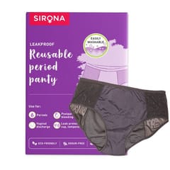 Sirona Reusable Period Panties for Women (M Size) | 360 Degree Coverage | Leak-proof Protection | Ultra Absorbent Layer