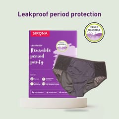 Sirona Reusable Period Panties for Women (M Size) | 360 Degree Coverage | Leak-proof Protection | Ultra Absorbent Layer