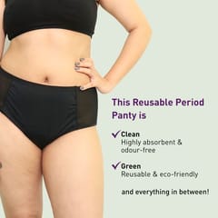 Sirona Reusable Period Panties for Women (M Size) | 360 Degree Coverage | Leak-proof Protection | Ultra Absorbent Layer