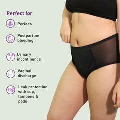 Sirona Reusable Period Panties for Women (M Size) | 360 Degree Coverage | Leak-proof Protection | Ultra Absorbent Layer