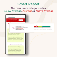 LifeCell At-Home Self-Collection OmegaScore-P for Pregnant Females| Tracks - Blood DHA Levels| At-Home Blood Collection Kit | Easy-to-Use, Convenient & Safe.