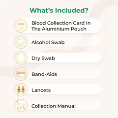 LifeCell At-Home Self-Collection OmegaScore-P for Pregnant Females| Tracks - Blood DHA Levels| At-Home Blood Collection Kit | Easy-to-Use, Convenient & Safe.