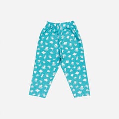 Snugkins Full Sleeves Baby Octopus Printed Pajamas | Night Suit | Sleep Wear for Baby/Kids | Boys and Girls | Fits 6-12 Months | Aqua Blue