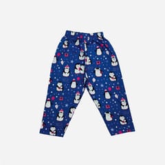 Snugkins Full Sleeves Baby Penguin Printed Pajamas | Night Suit | Sleep Wear for Baby/Kids | Boys and Girls | Fits 6-12 Months | Navy Blue