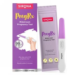 Sirona Home Pregnancy Test Kit, Easy to Use Midstream Urine Test Kit, Accurate Result in Just 3 Minutes