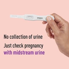 Sirona Home Pregnancy Test Kit, Easy to Use Midstream Urine Test Kit, Accurate Result in Just 3 Minutes