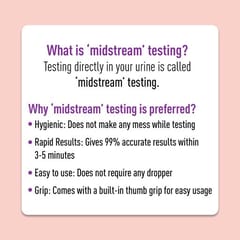 Sirona Home Pregnancy Test Kit, Easy to Use Midstream Urine Test Kit, Accurate Result in Just 3 Minutes