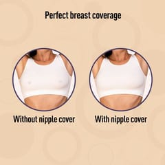 Sirona Reusable and Invisible Silicon Nipple Covers for Women | Adhesive Silicone Breast Pads