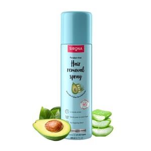 Sirona Hair Removal Cream Spray for Women | Painless Body Hair Removal for women Hands, Legs & Under Arms | Natural & Safe | 200 ml