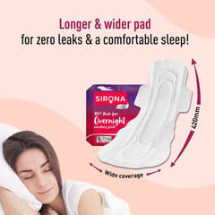 Sirona Max Overnight Sanitary Pads for Women - XXXL+ (Pack of 8)