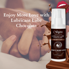 Vigini Intimate Chocolate Sexual Lubricant Personal Lube Water Based Gel for Long Lasting Sex Non-Sticky-50ml