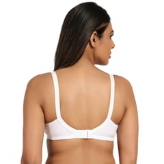 Mine4Nine mother care maternity feeding bra-non padded,non wired-White color