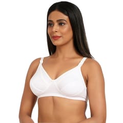 Mine4Nine mother care maternity feeding bra-non padded,non wired-White color