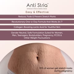 ANTI STRIA™ Best Stretch Marks Removal Cream for Pregnancy, PCOS, Weight Gain | For Women, Men, Teenagers | Prevent, Fade, Reduce Stretch (Pack of 1)