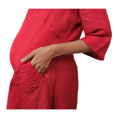 TUMMY- Asymatrical Maternity dress with side pockets