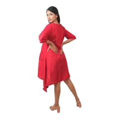 TUMMY- Asymatrical Maternity dress with side pockets