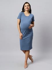 Tummy organic cotton T- shirt Maternity dress