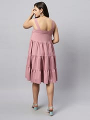 TUMMY- Organic cotton broad strap maternity dress