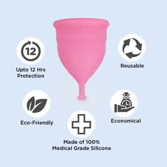 PEESAFE Menstrual Cups For Women | Large Size With Pouch And Menstrual Cup Sterilizing Container Combo | Medical Grade Silicone | Microwaveable, Compact and Travel Friendly | Sterilizer Container | Menstrual Cup Cleaner