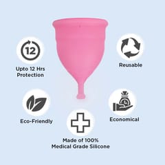 PEESAFE Menstrual Cups For Women | Large Size With Pouch And Menstrual Cup Wash 100ml Combo