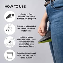 Pee Safe Travel Buddy Stand & Pee Foldable & Disposable Female Urination Device | For Women, Pregnant Women, Joint Pain Patients & Travelers | Easy To Carry | Reduces The Risk Of UTI | Travel Friendly | Leak-proof | Pack Of 12